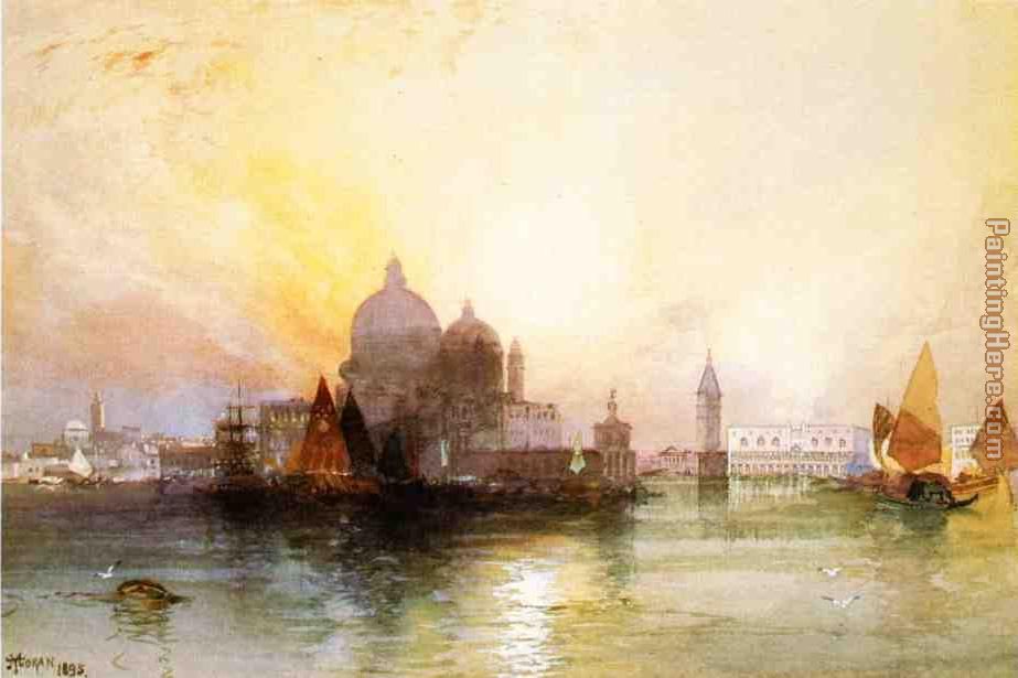 A View of Venice painting - Thomas Moran A View of Venice art painting